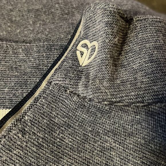 Straight Down Golf Quarter-Zip Pullover Long Sleeve Thumb Holes Size M - Picture 8 of 11